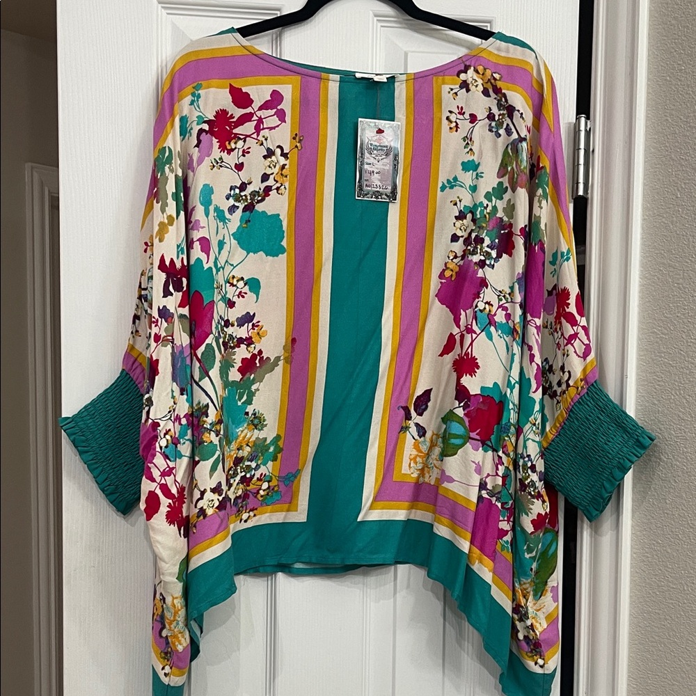 ODDY Colorful Floral Women's Blouse